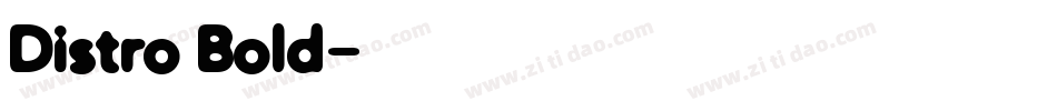 Distro Bold字体转换